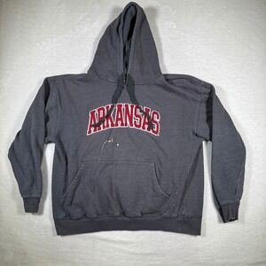 Arkansas Razorbacks Hoodie Pullover Gray Majestic Section 101 Sweatshirt XL